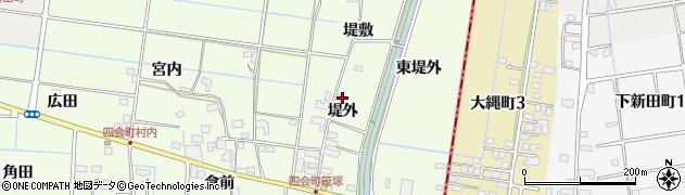 愛知県愛西市下一色町堤外21周辺の地図