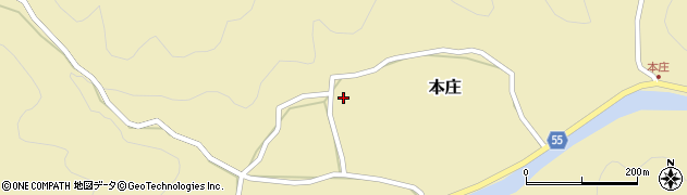 岡山県真庭市本庄1373周辺の地図
