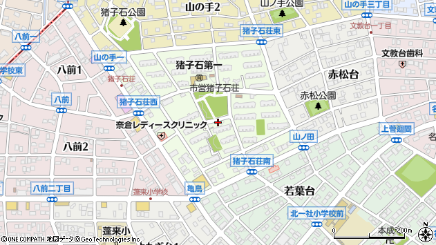 〒465-0017 愛知県名古屋市名東区つつじが丘の地図