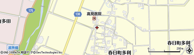 兵庫県丹波市春日町多利2088周辺の地図