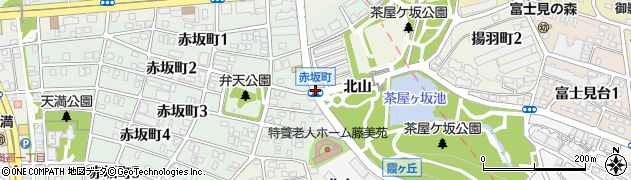 赤坂町周辺の地図
