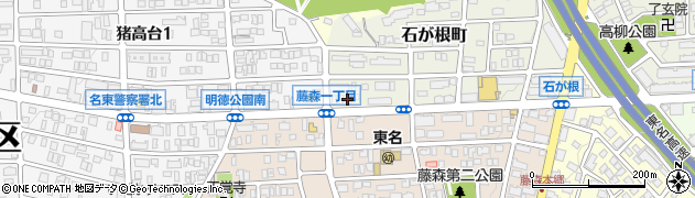 愛知県名古屋市名東区石が根町88周辺の地図
