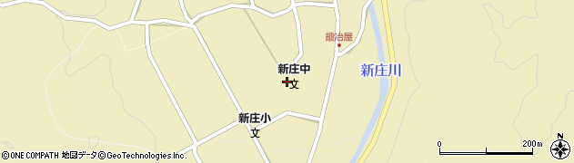 新庄村立新庄中学校周辺の地図