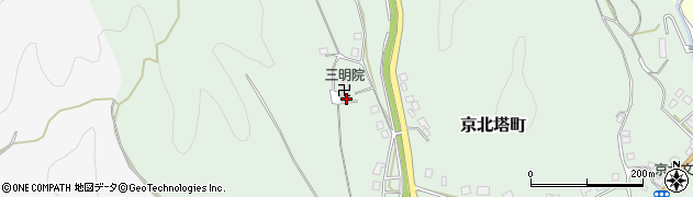 京都府京都市右京区京北塔町上ノ段周辺の地図