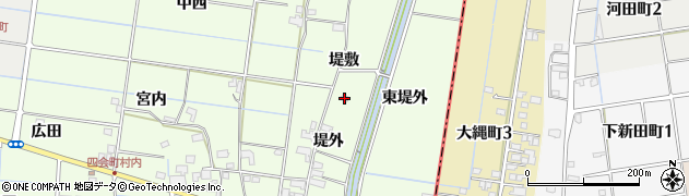 愛知県愛西市下一色町堤外12周辺の地図