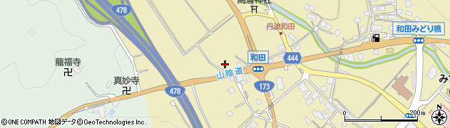 京都府京丹波町（船井郡）和田周辺の地図