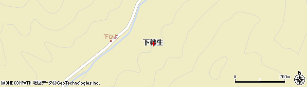 京都府南丹市日吉町生畑下稗生周辺の地図