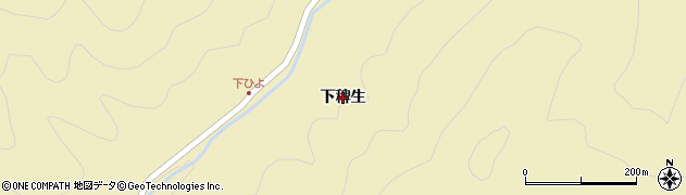 京都府南丹市日吉町生畑（下稗生）周辺の地図