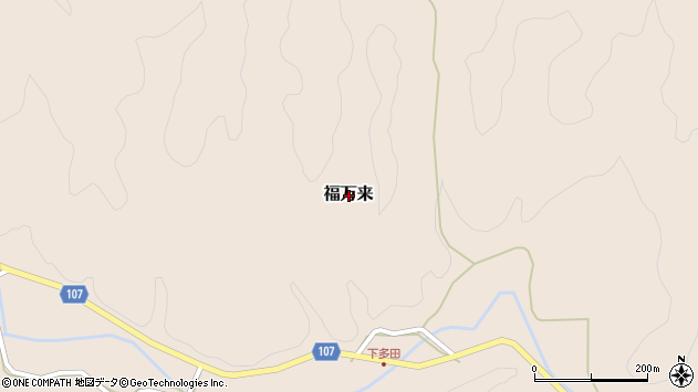 〒689-5542 鳥取県日野郡日南町福万来の地図