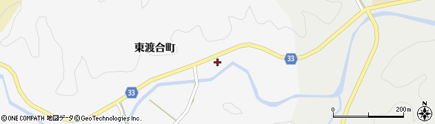 愛知県豊田市東渡合町（フジ平）周辺の地図