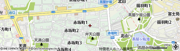 愛知県名古屋市千種区赤坂町1丁目周辺の地図