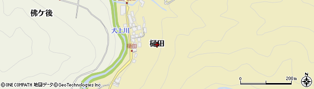 滋賀県多賀町（犬上郡）樋田周辺の地図