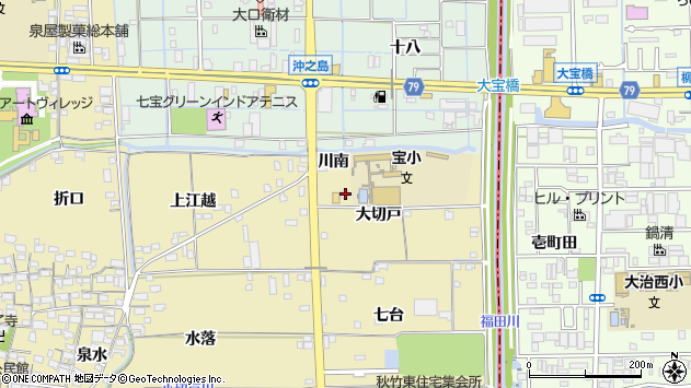 〒497-0002 愛知県あま市七宝町遠島の地図