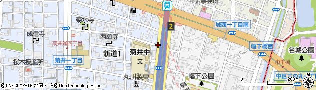 名古屋高速６号清須線周辺の地図