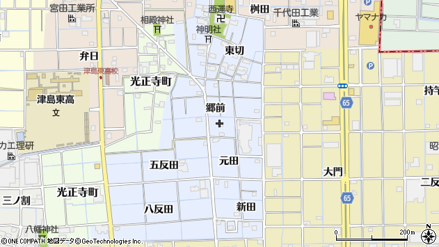 〒496-0006 愛知県津島市大木町の地図