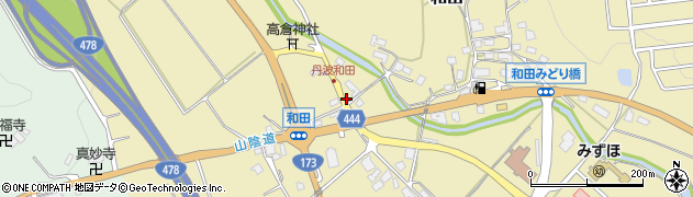 京都府京丹波町（船井郡）和田（前田）周辺の地図
