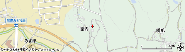京都府船井郡京丹波町橋爪諸内46周辺の地図