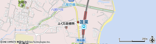 蓬莱駅前周辺の地図