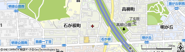 愛知県名古屋市名東区石が根町45周辺の地図
