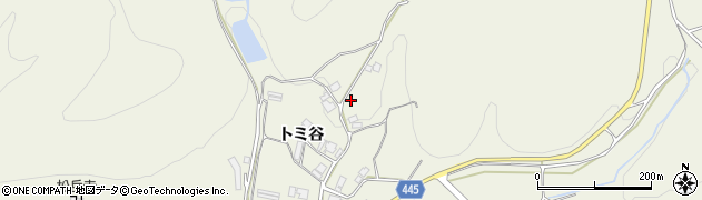 京都府船井郡京丹波町実勢トミ谷周辺の地図