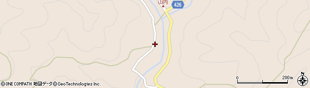 愛知県豊根村（北設楽郡）三沢（山住）周辺の地図