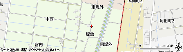 愛知県愛西市下一色町堤外47周辺の地図