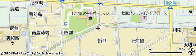 愛知県あま市七宝町遠島（折口）周辺の地図