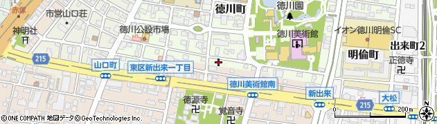 愛知県名古屋市東区徳川町804周辺の地図