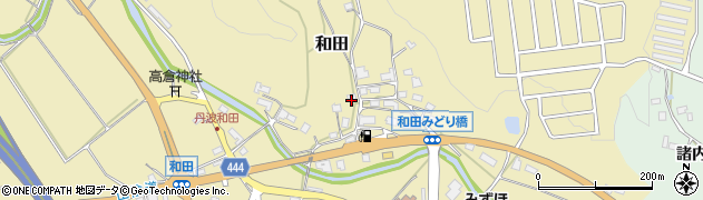 京都府京丹波町（船井郡）和田（垣内）周辺の地図