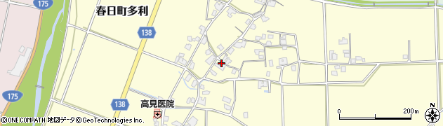 兵庫県丹波市春日町多利1277周辺の地図