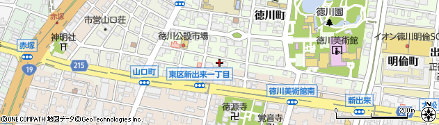 愛知県名古屋市東区徳川町704周辺の地図