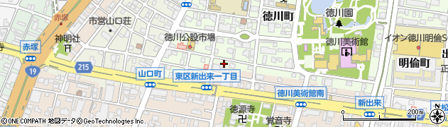 愛知県名古屋市東区徳川町703周辺の地図