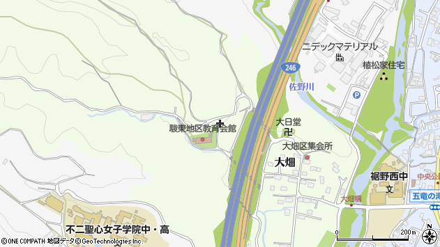 〒410-1114 静岡県裾野市大畑の地図