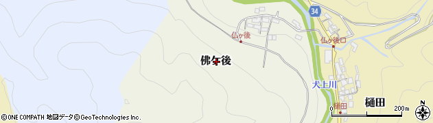滋賀県犬上郡多賀町佛ケ後周辺の地図