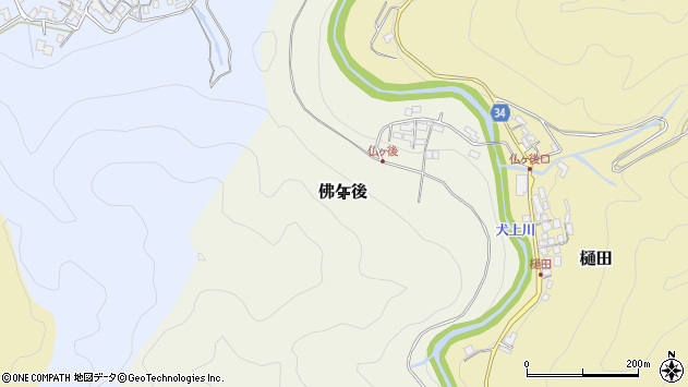 〒522-0334 滋賀県犬上郡多賀町仏ケ後の地図