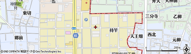 愛知県津島市神守町持竿61周辺の地図