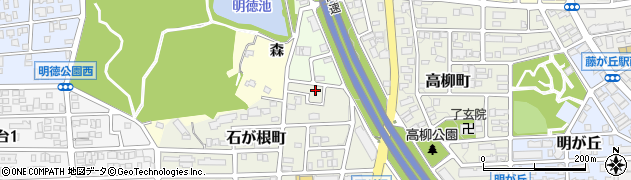 愛知県名古屋市名東区石が根町121周辺の地図