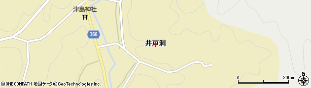 愛知県豊田市惣田町（井戸洞）周辺の地図
