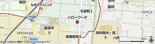 津島公共職業安定所周辺の地図