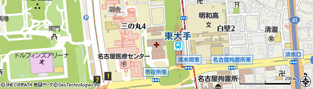 名古屋高等検察庁　時間外・公安事務課周辺の地図