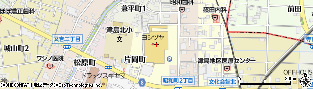 ヨシヅヤ津島北テラス周辺の地図