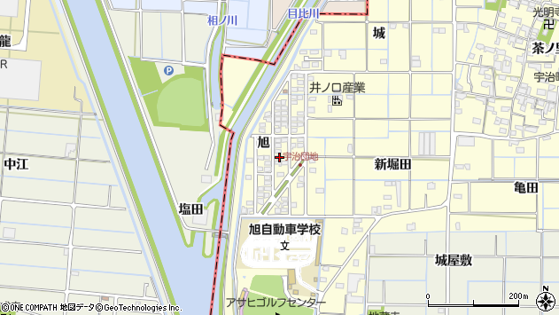 〒496-0008 愛知県津島市宇治町の地図