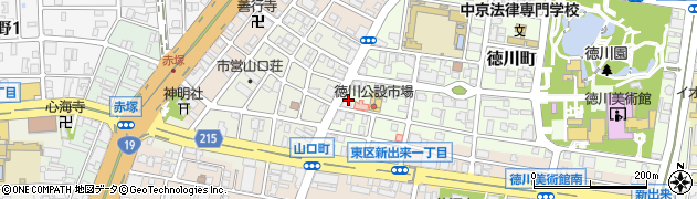 愛知県名古屋市東区徳川町502周辺の地図