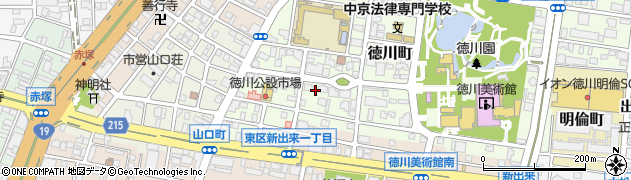 愛知県名古屋市東区徳川町603周辺の地図