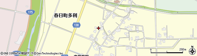 兵庫県丹波市春日町多利2372周辺の地図