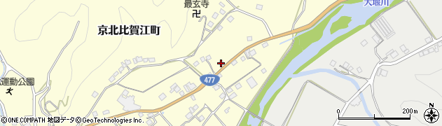 京都府京都市右京区京北比賀江町（勝山）周辺の地図