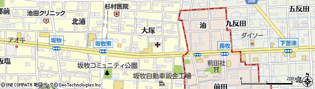 コメダ珈琲店萱津橋店周辺の地図
