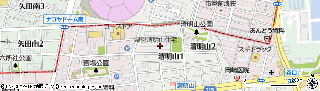 清明山住宅周辺の地図