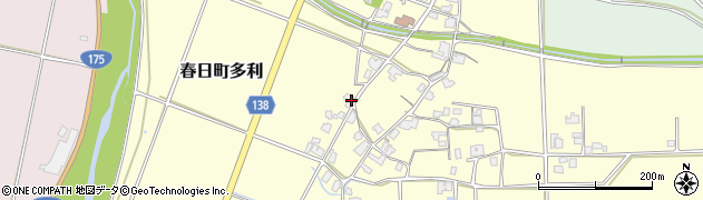 兵庫県丹波市春日町多利2379周辺の地図