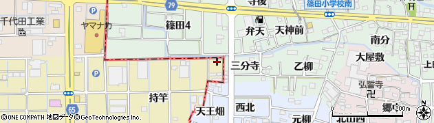 愛知県津島市神守町持竿5周辺の地図